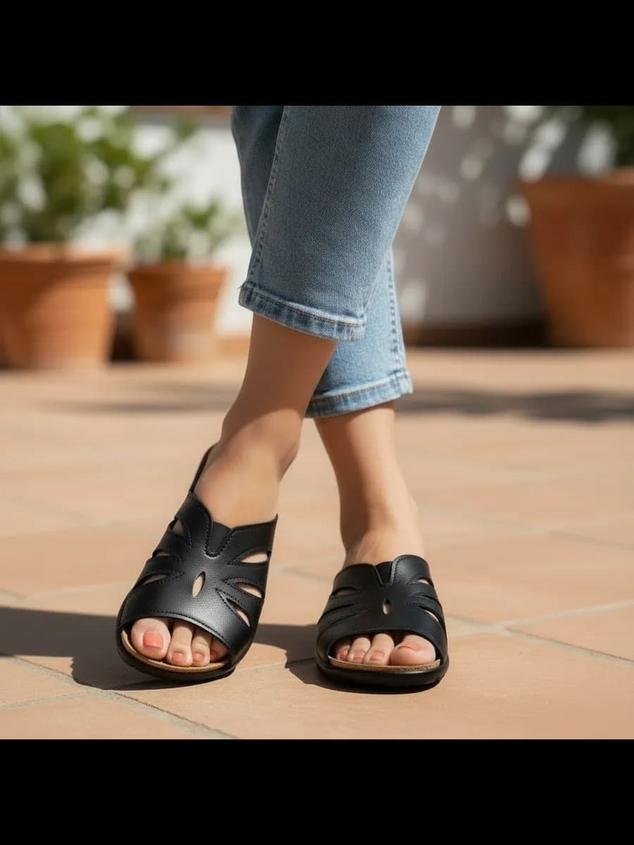 Шлепки женские летние экокожа