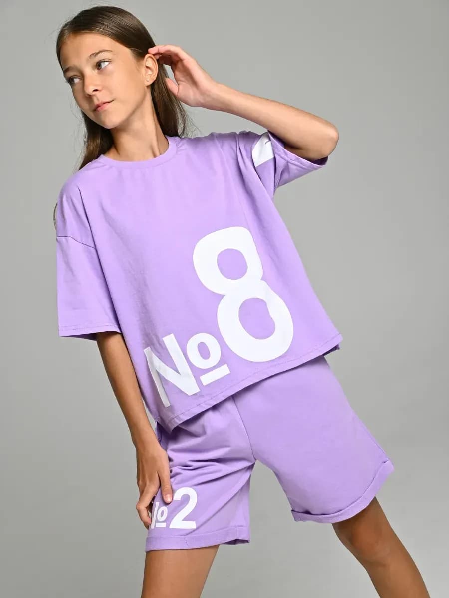 Костюм с шортами для дома летний