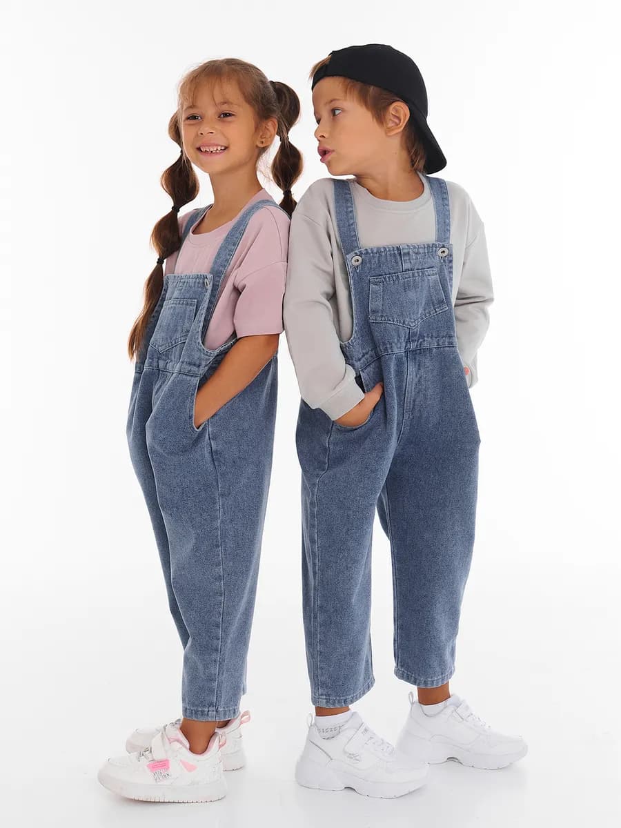 Комбинезон детский джинсовый оверсайз