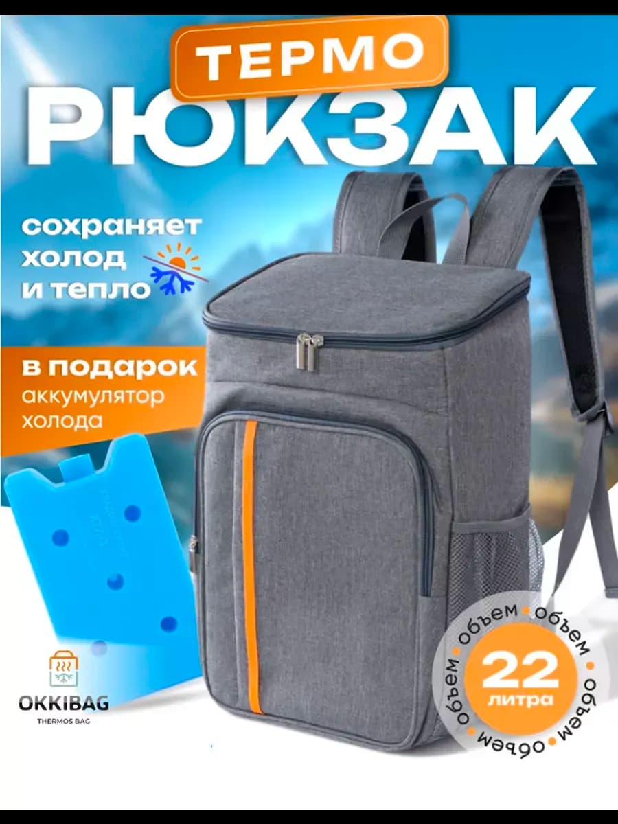 Терморюкзак сумка холодильник термосумка