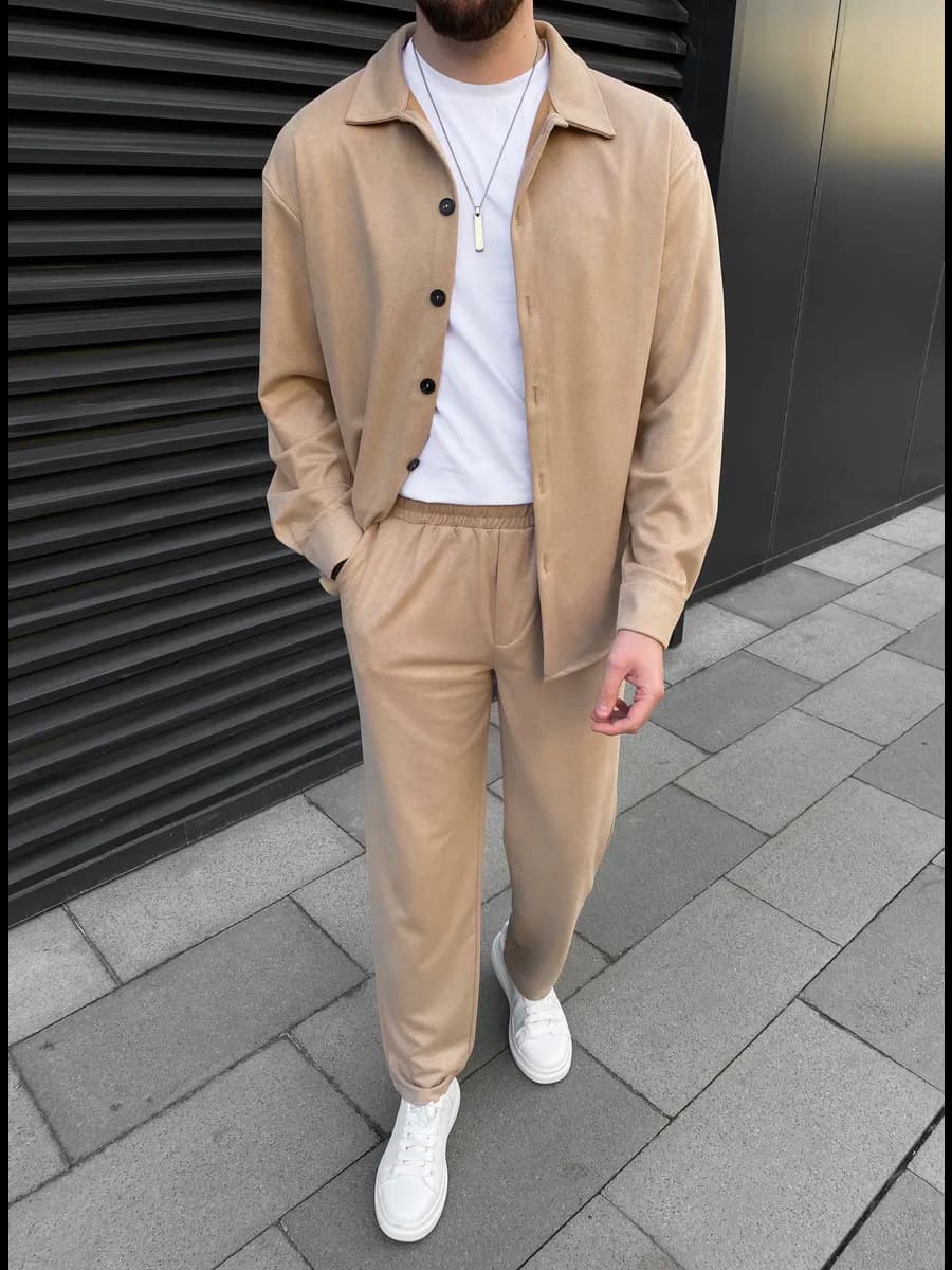 Костюм теплый вельветовый зимний old money