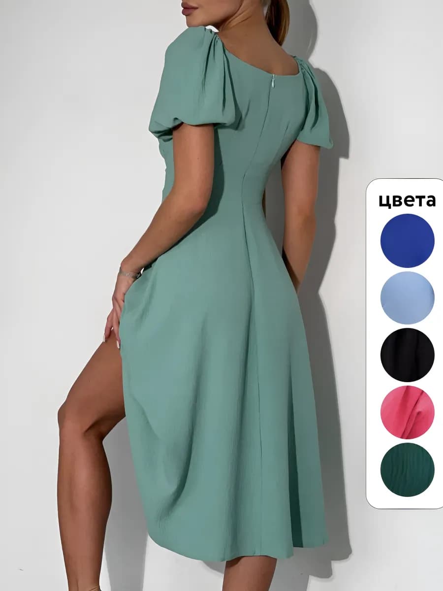 Платье женское вечернее праздничное нарядное миди осеннее