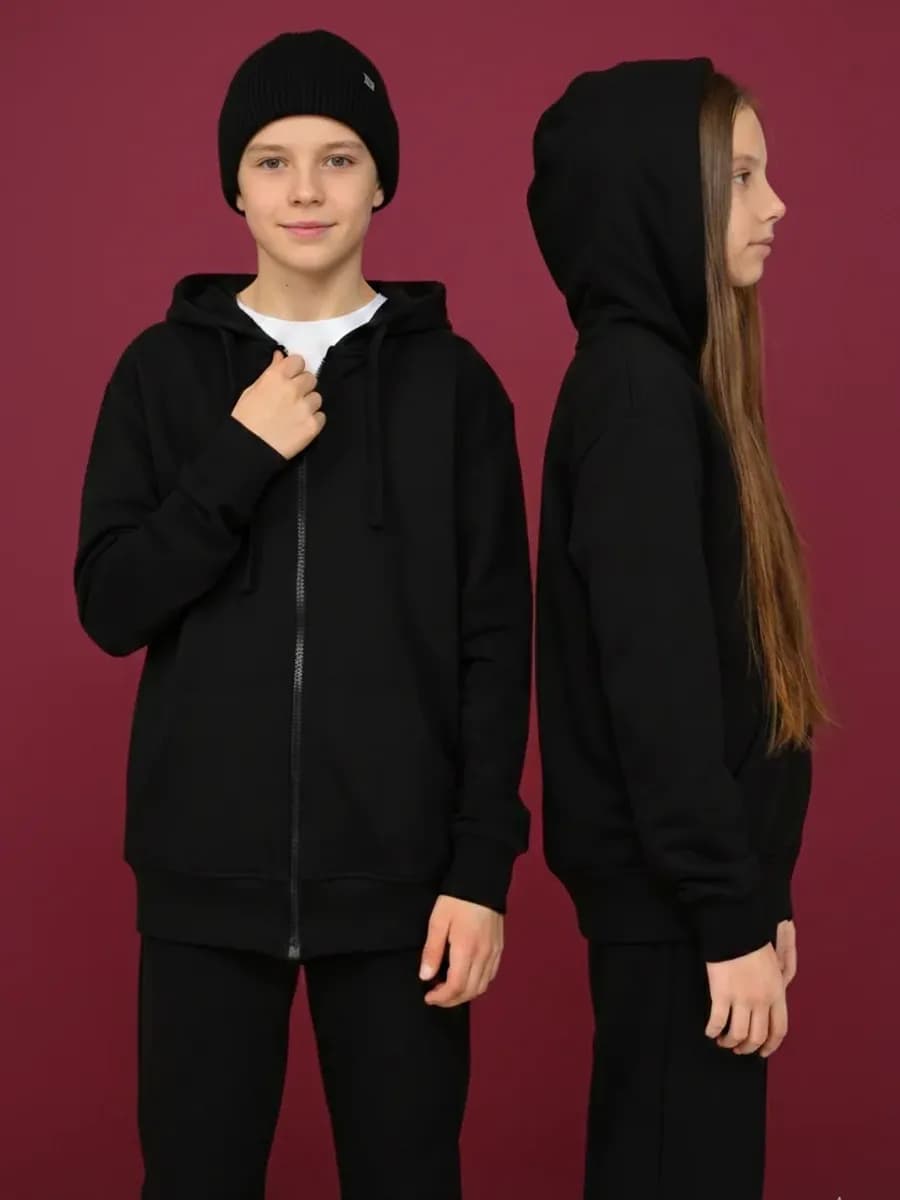 Толстовка на молнии трикотажная зипка тонкая