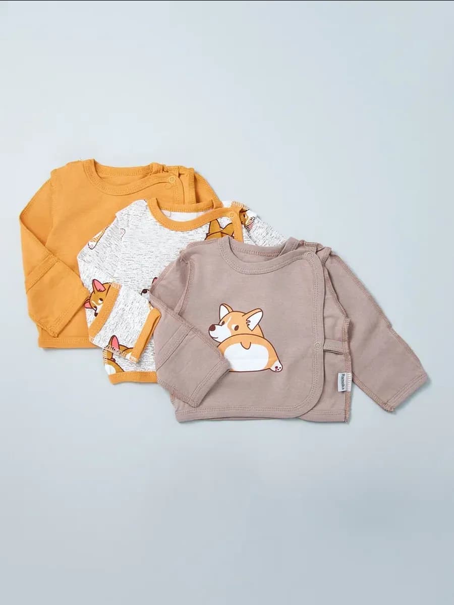 Распашонки для новорожденных 3 шт