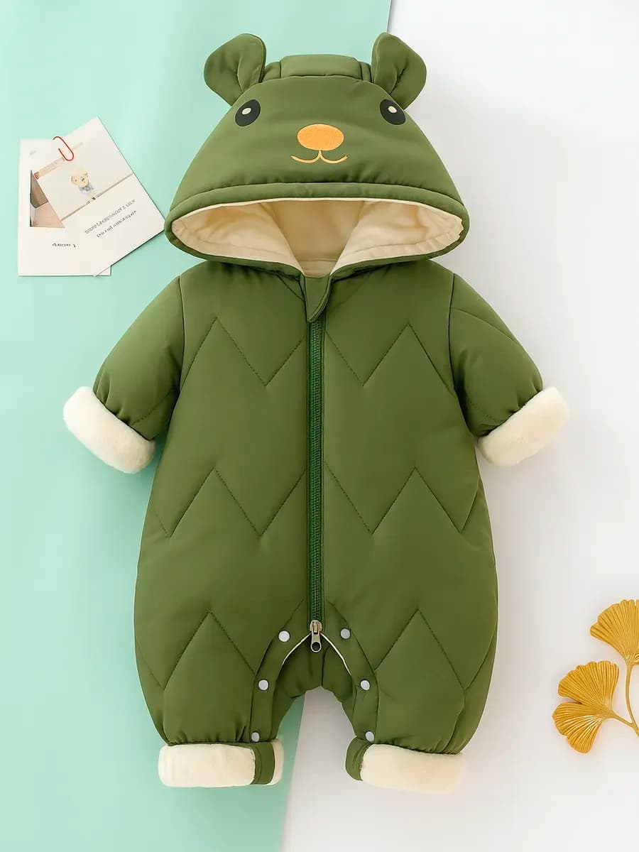 Комбинезон для новорожденных зимний 80 90 размер утепленный