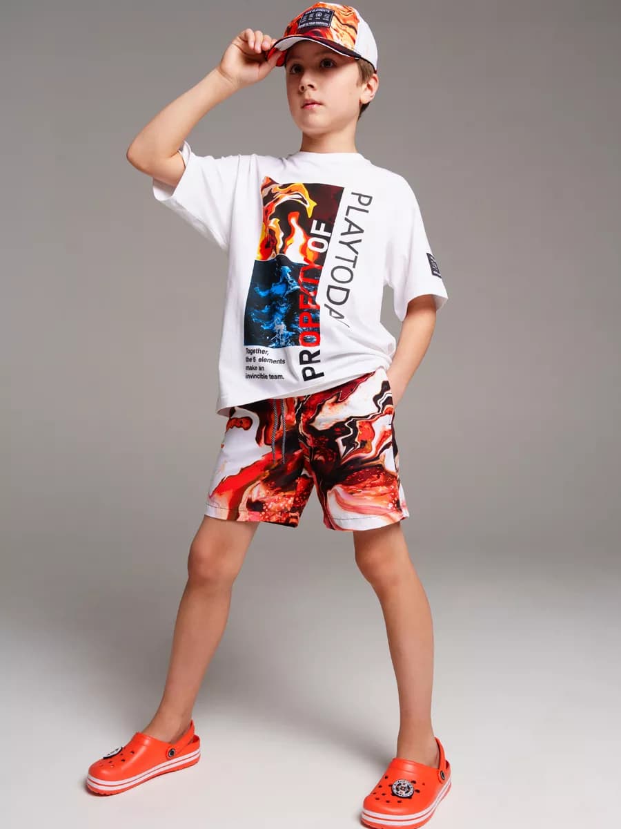 Бордшорты удлиненные с УФ-защитой