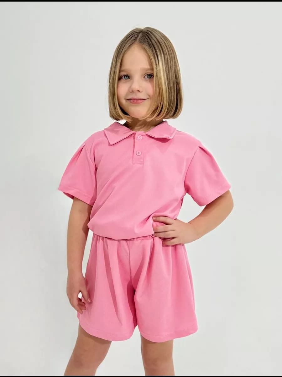 Костюм поло с шортами летний