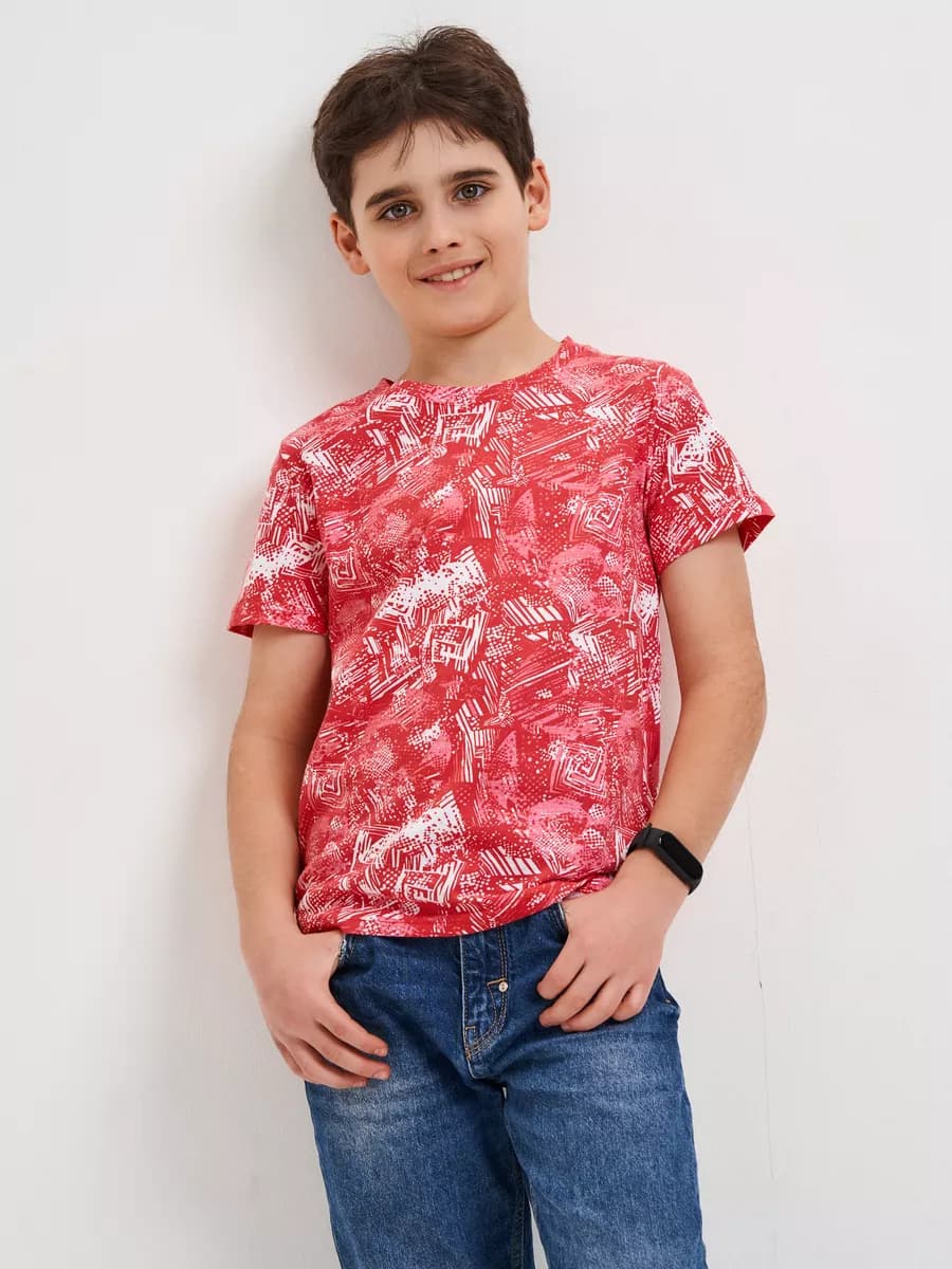 Футболка с принтом хлопок