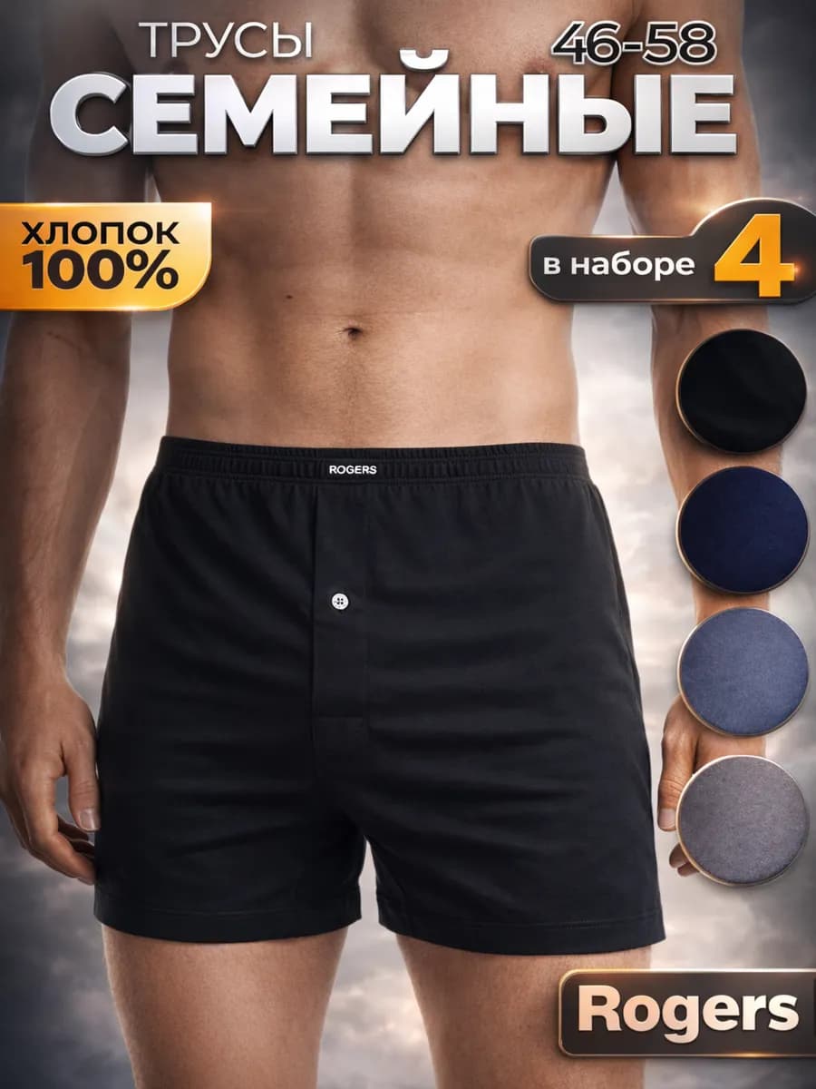 Трусы семейные набор 4 шт