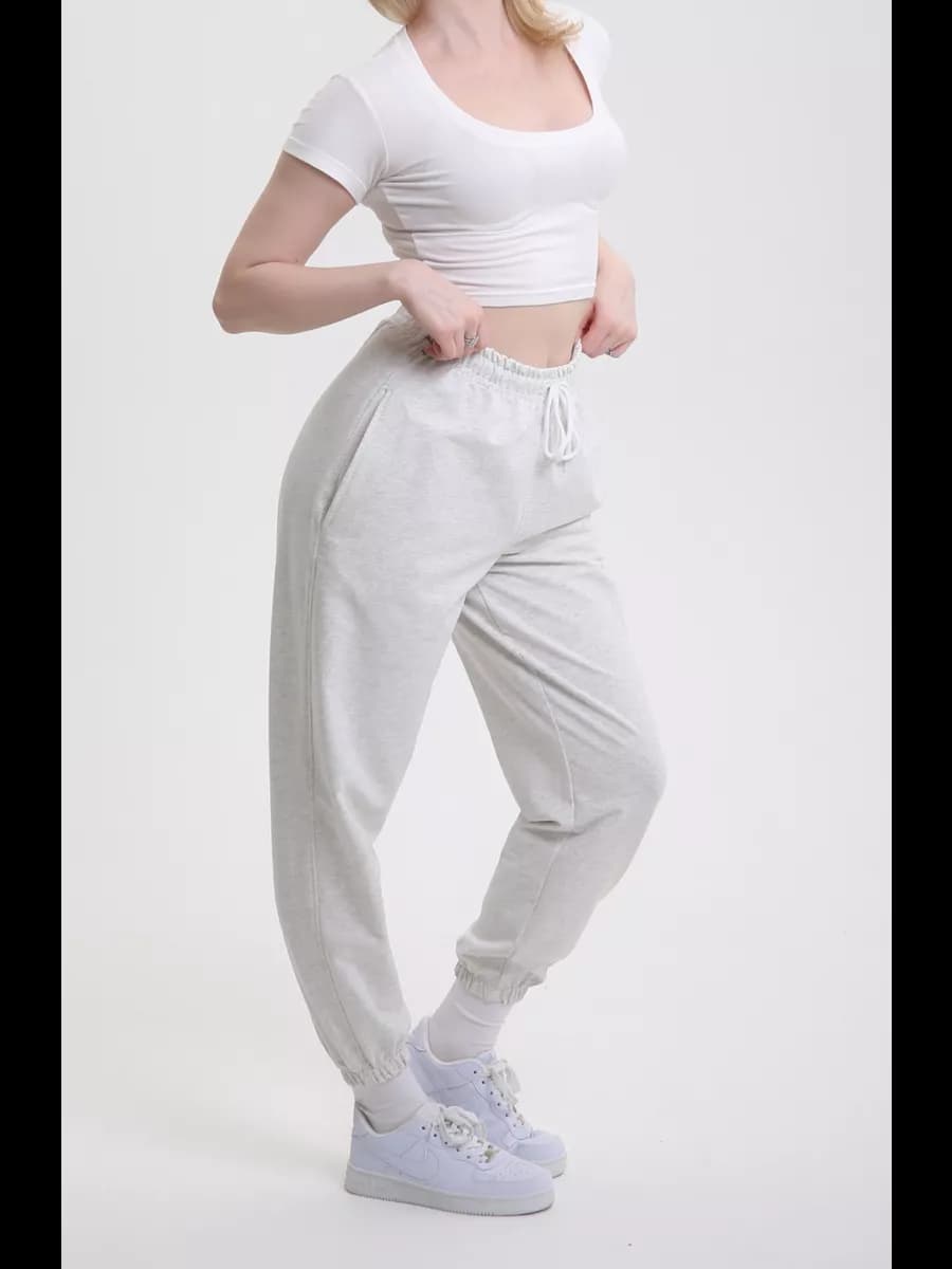 Женские спортивные брюки на резинке джоггеры свободные