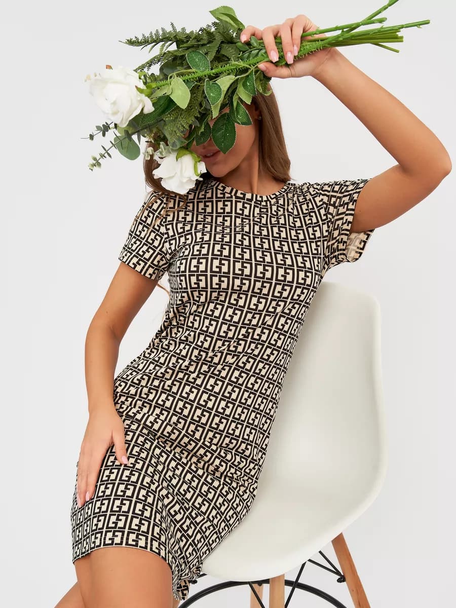 Летнее платье футболка