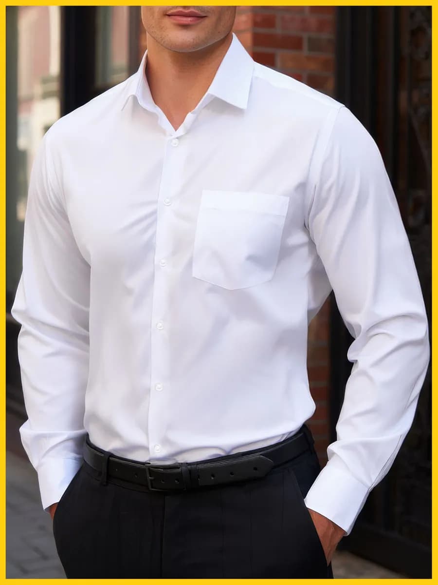 Рубашка с длинным рукавом классическая