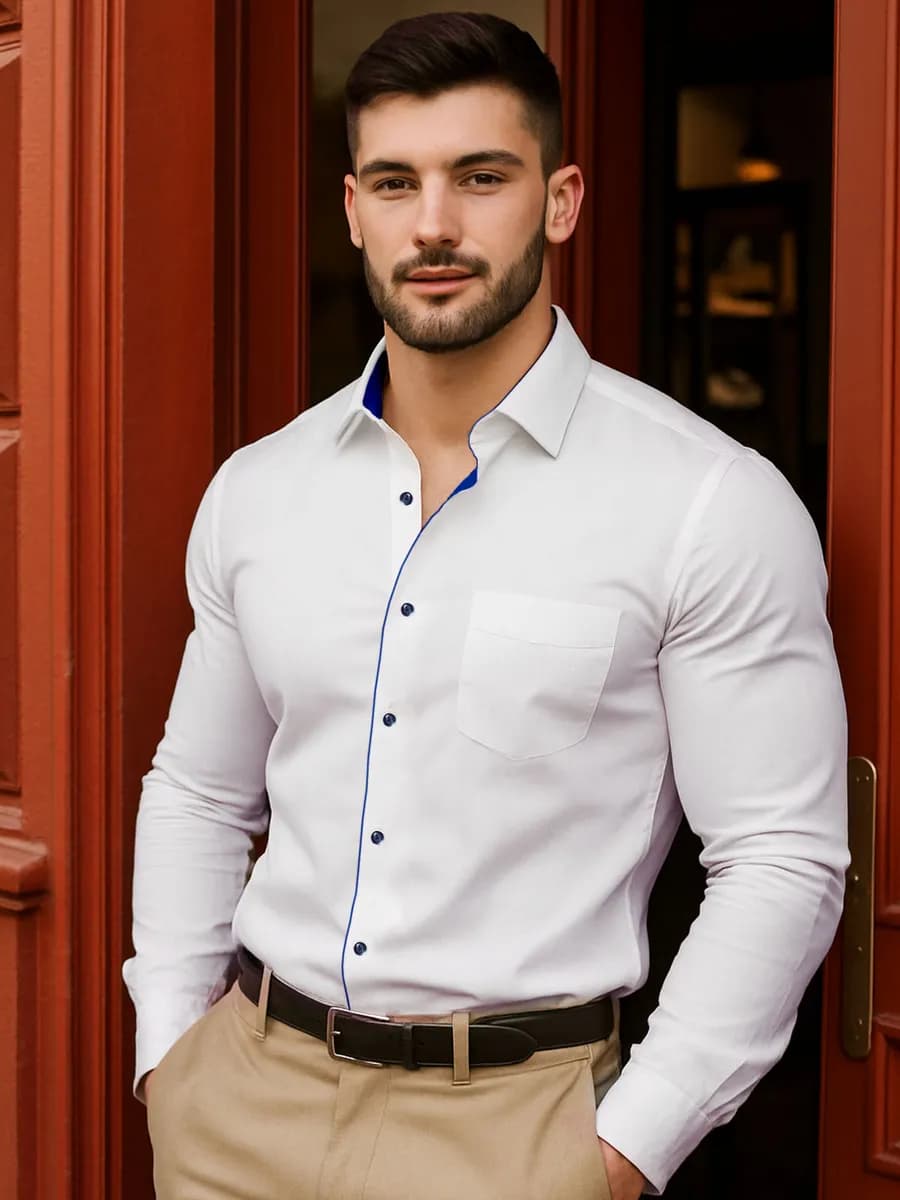 Рубашка с длинным рукавом классическая