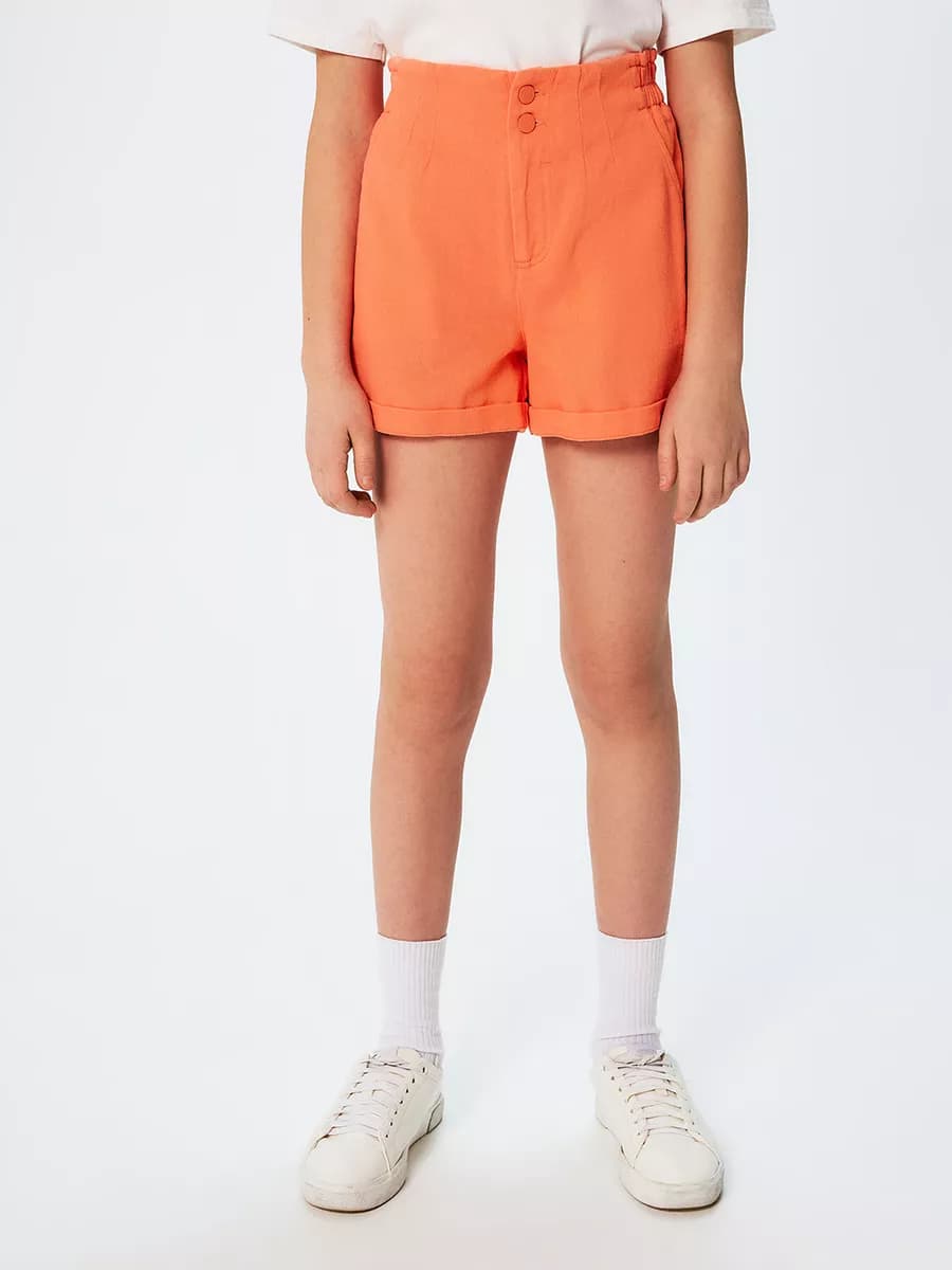 Шорты летние подростковые из твила на резинке