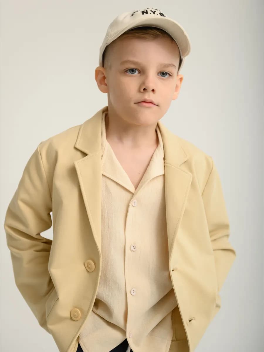 Пиджак детский трикотажный жакет