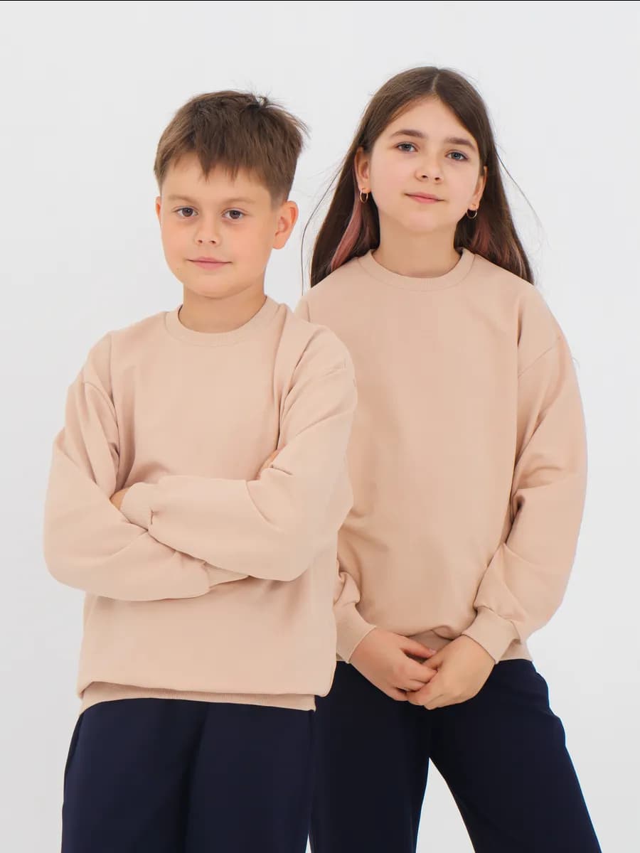 Свитшот детский базовый облегченный оверсайз