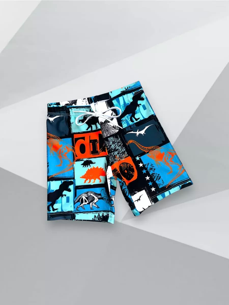 Удлиненные плавки для мальчика,бассейна,бордшорты