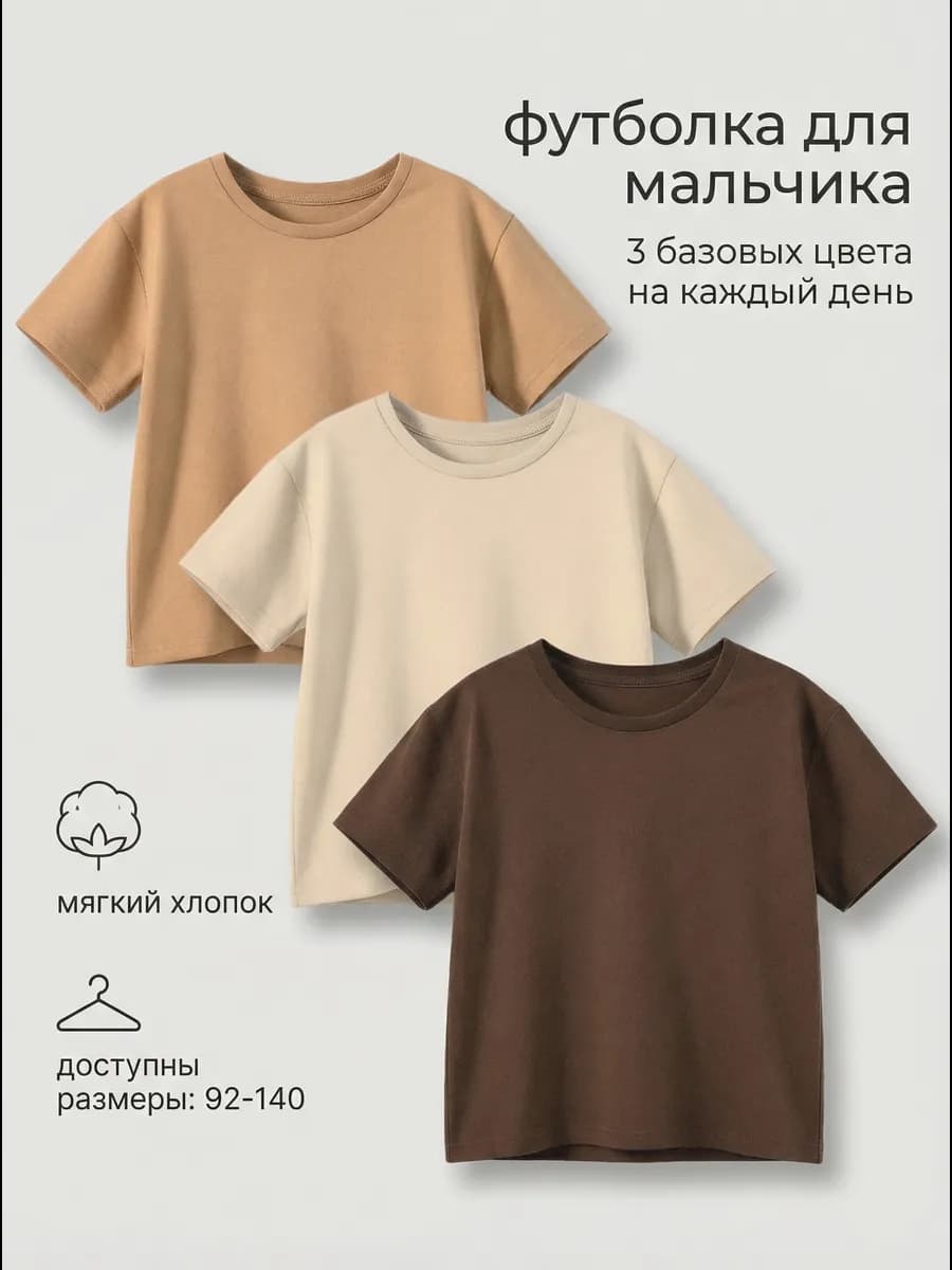 Футболка оверсайз комплект 3 шт