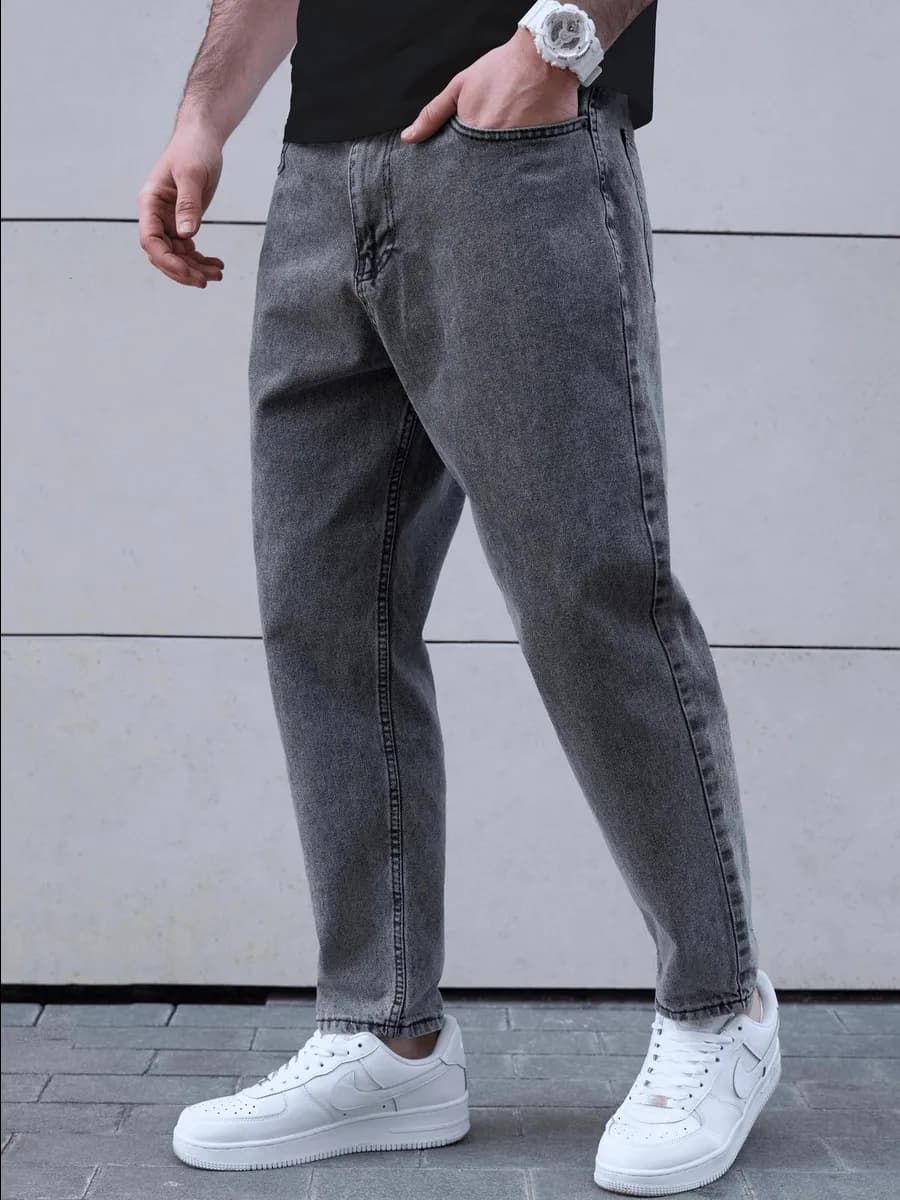 Джинсы бананы широкие