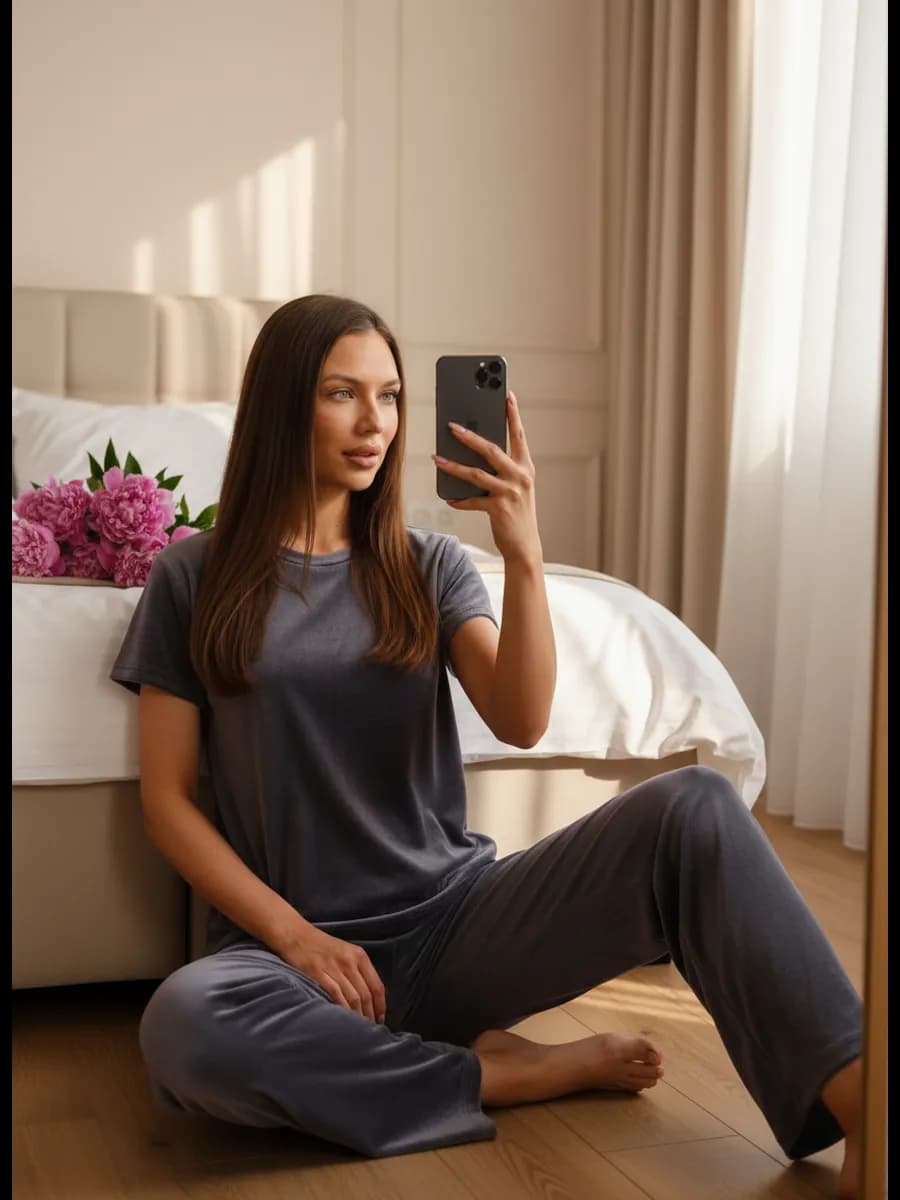 Костюм домашний велюровый больших размеров