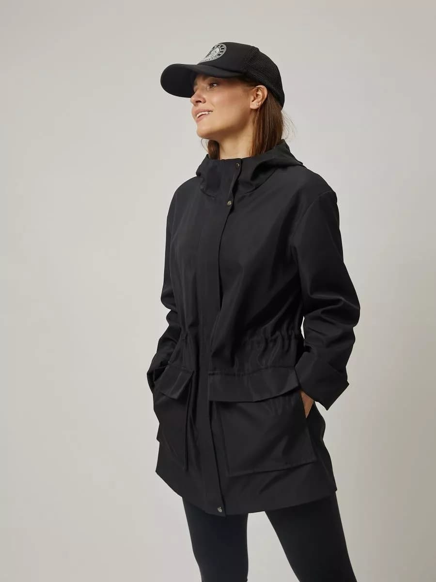 Ветровка удлиненная с капюшоном