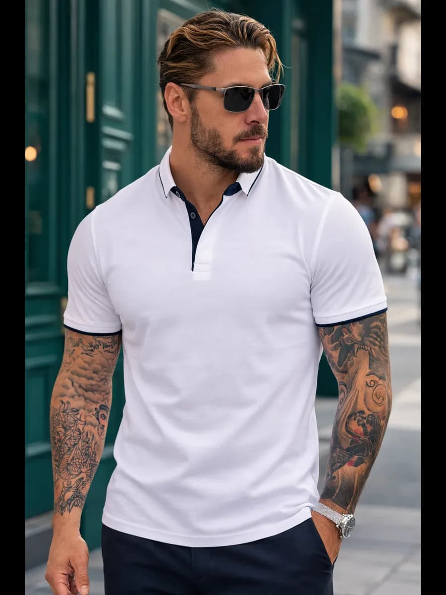 Футболка поло с коротким рукавом