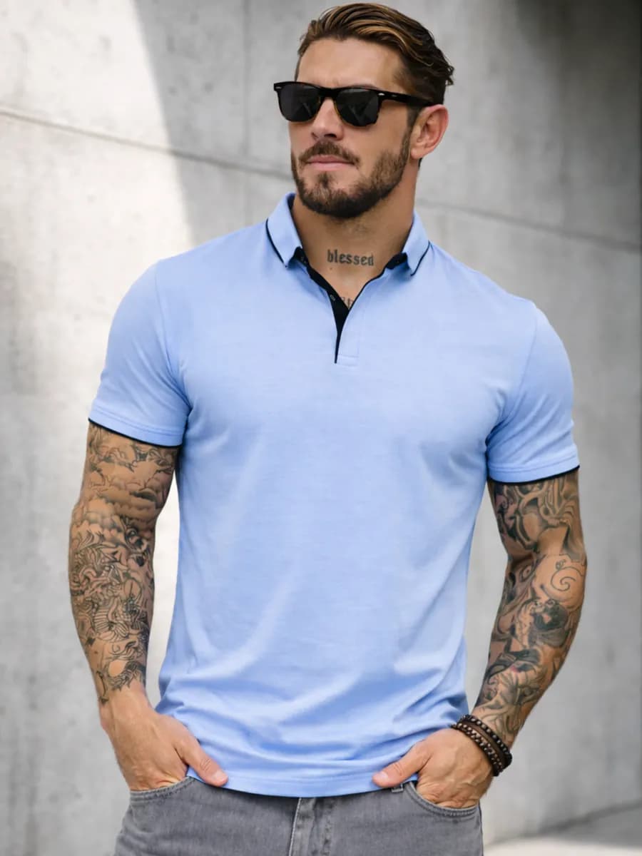 Футболка поло с коротким рукавом