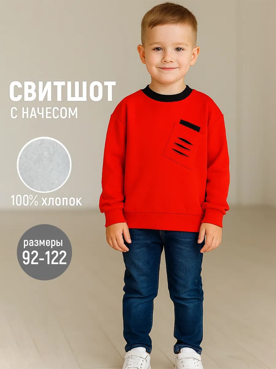 Толстовка свитшот с начесом