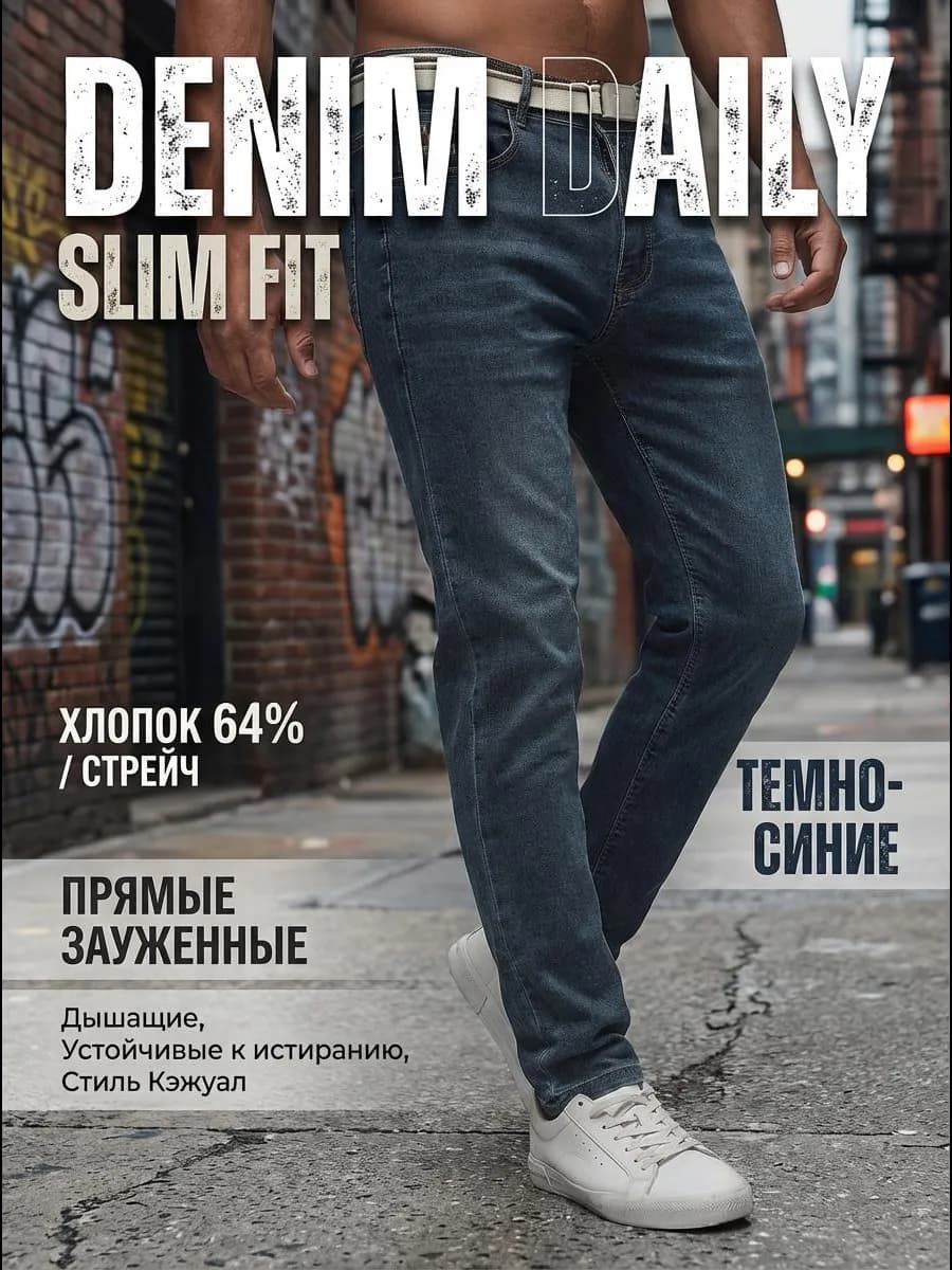 Джинсы Слим фит с низкой посадкой для невысокого роста