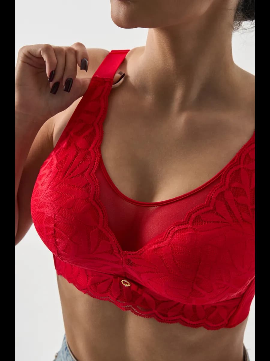 Кружевной бюстгальтер без косточек