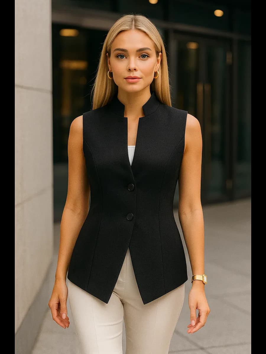 Жилетка костюмная классическая