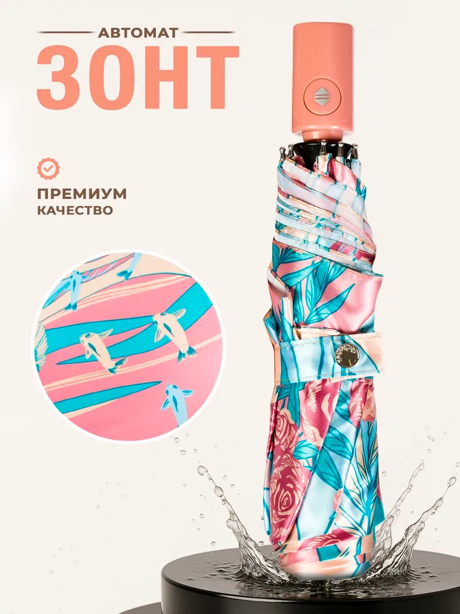 Зонт автомат антиветер облегченный