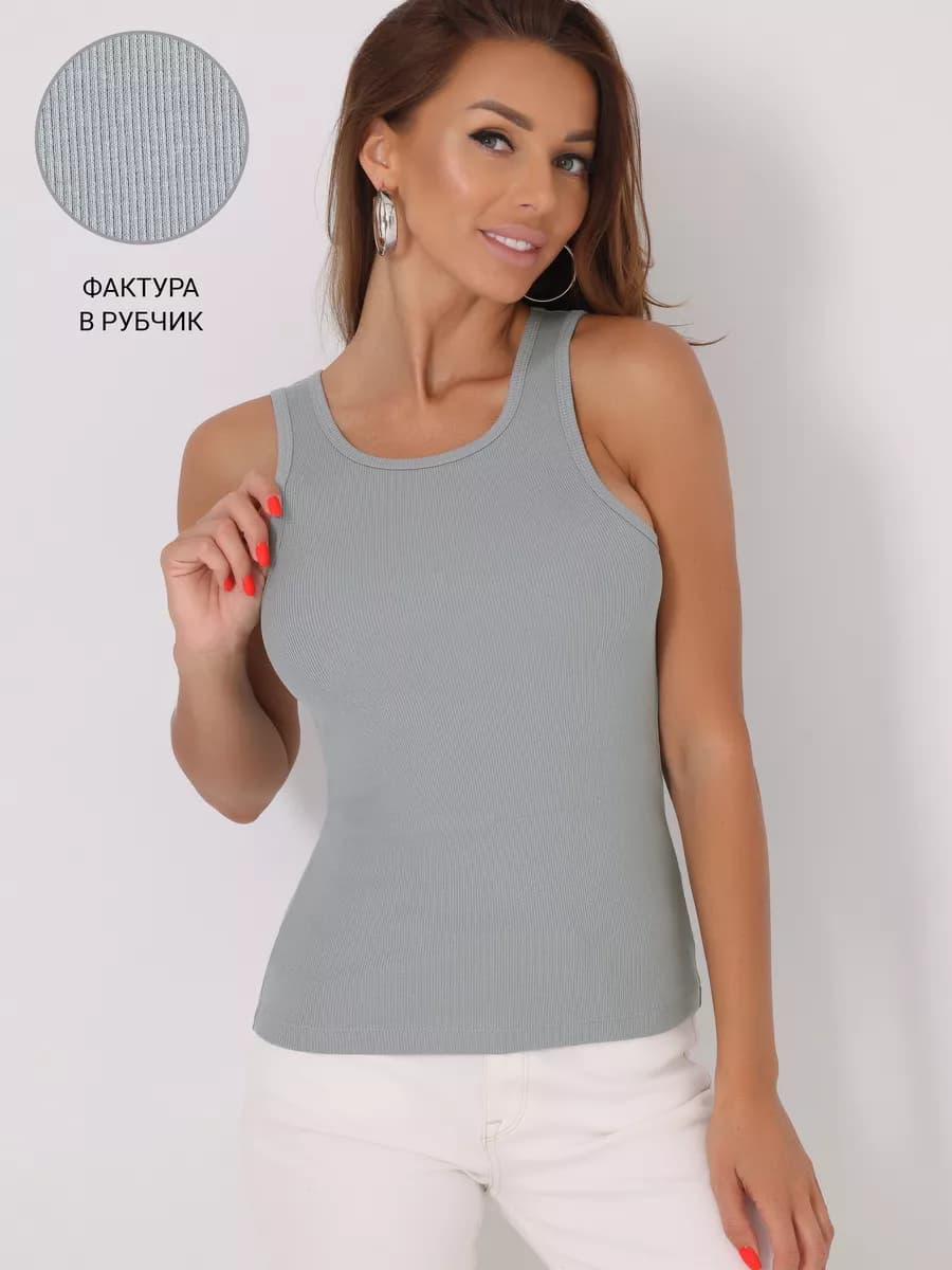 Топ майка лапша в рубчик