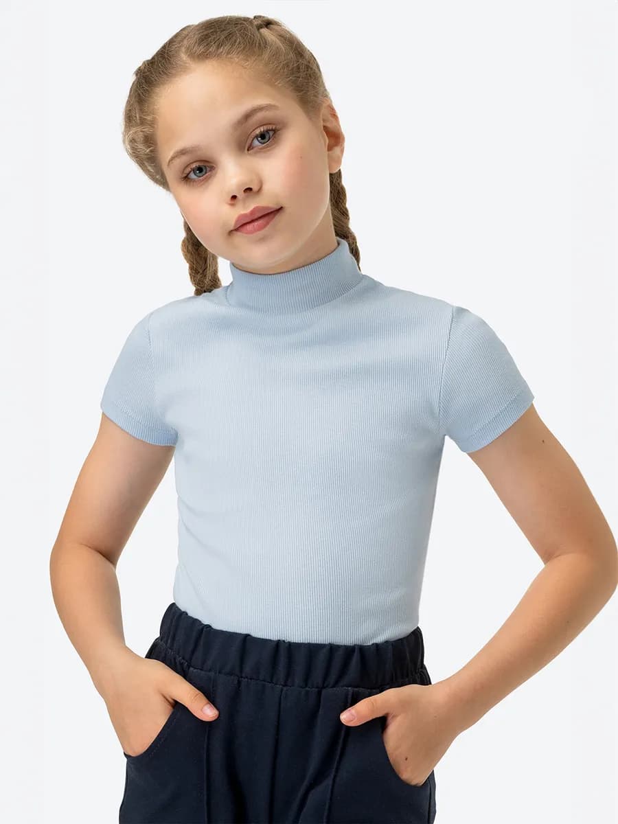 Водолазка детская в рубчик школьная