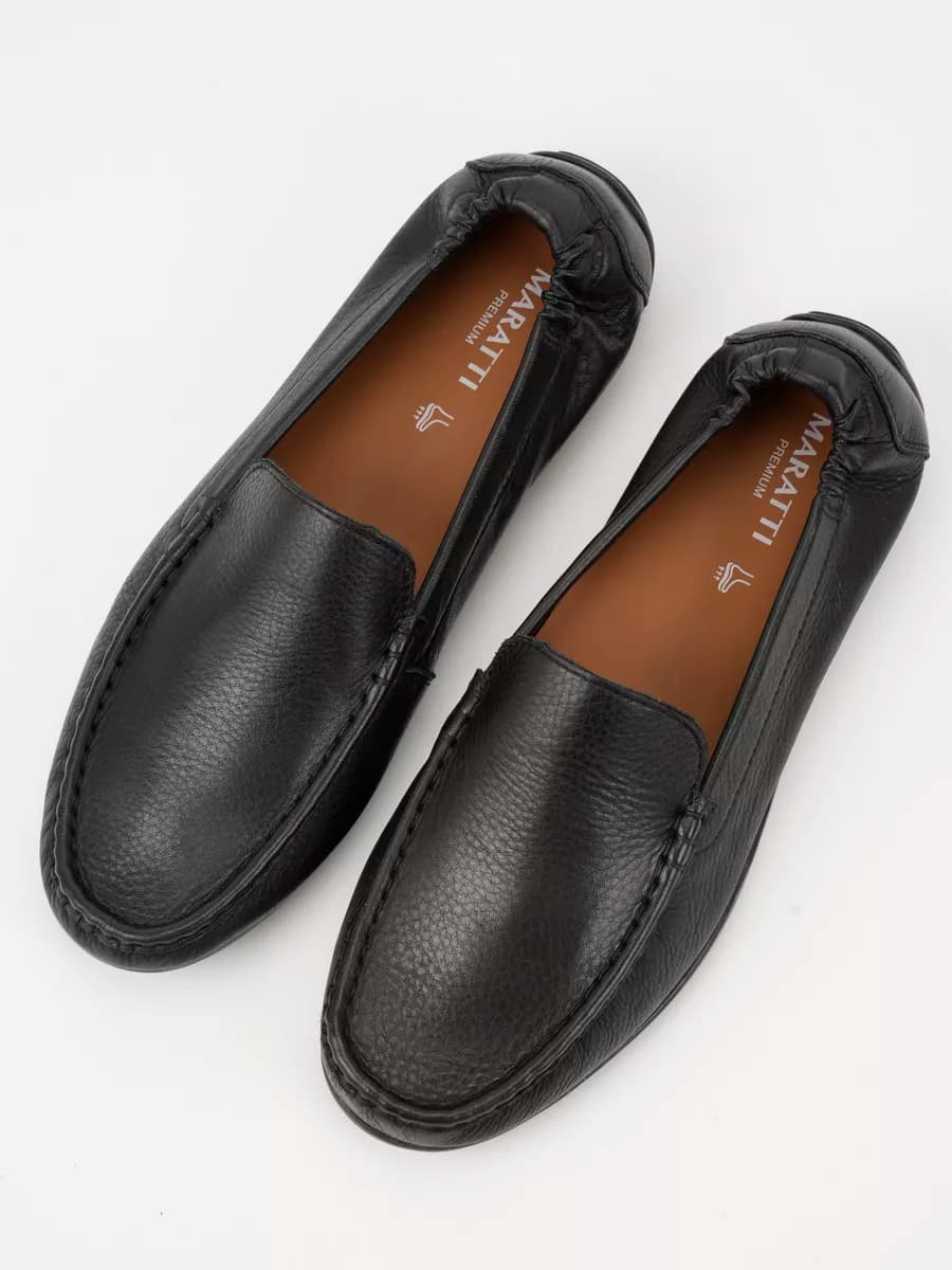 Мокасины кожаные