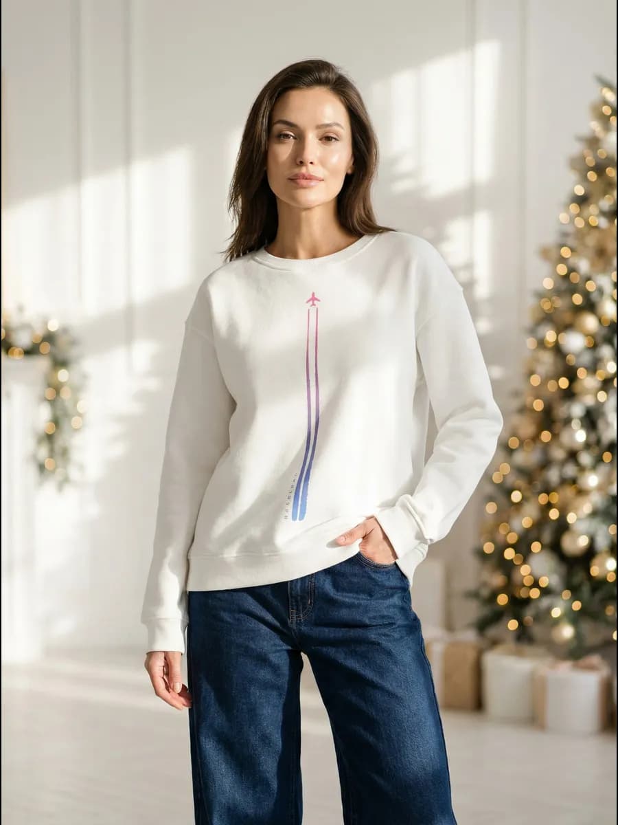 Свитшот оверсайз толстовка