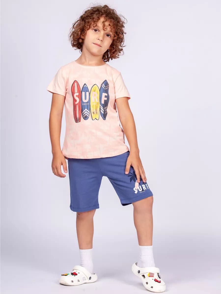Комплект футболка с шортами для дома и детского сада