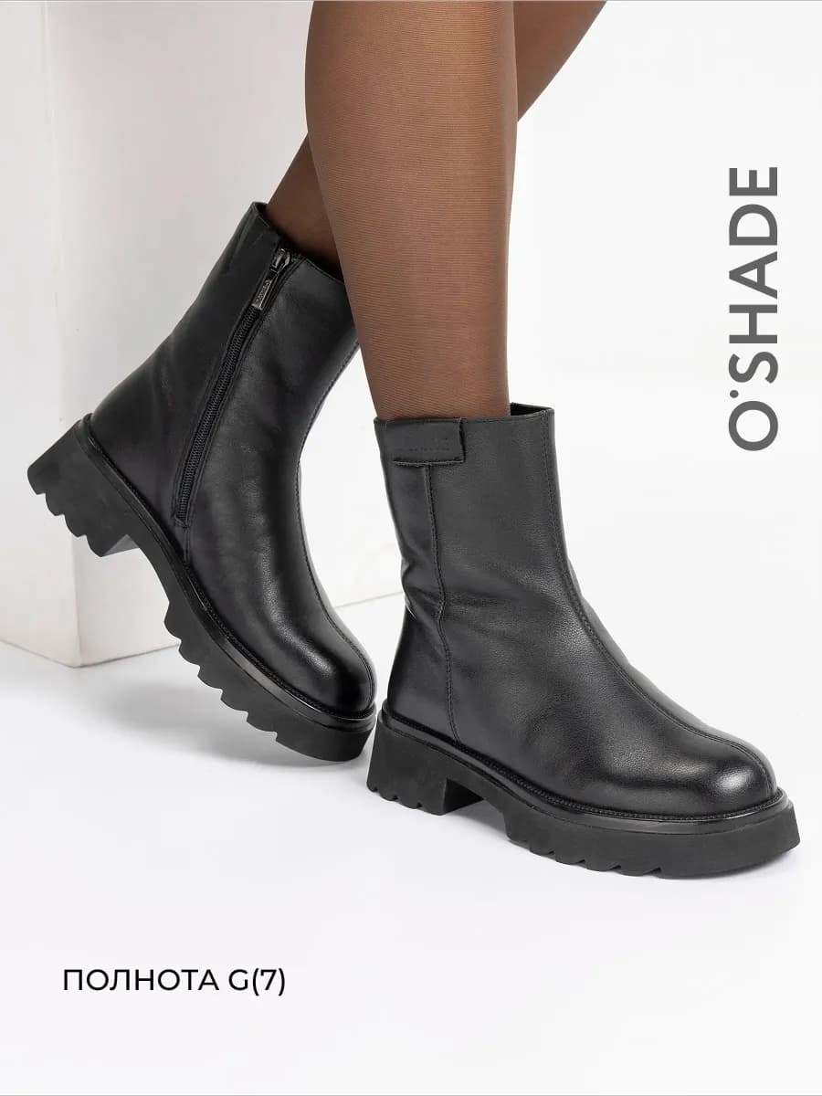 Ботинки женские зимние черные