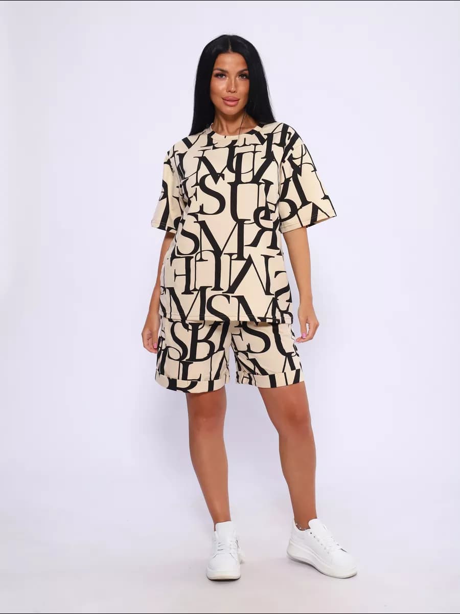 Костюм домашний с шортами спортивный