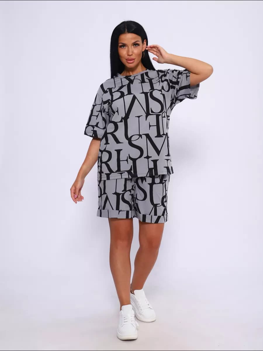 Костюм домашний с шортами спортивный