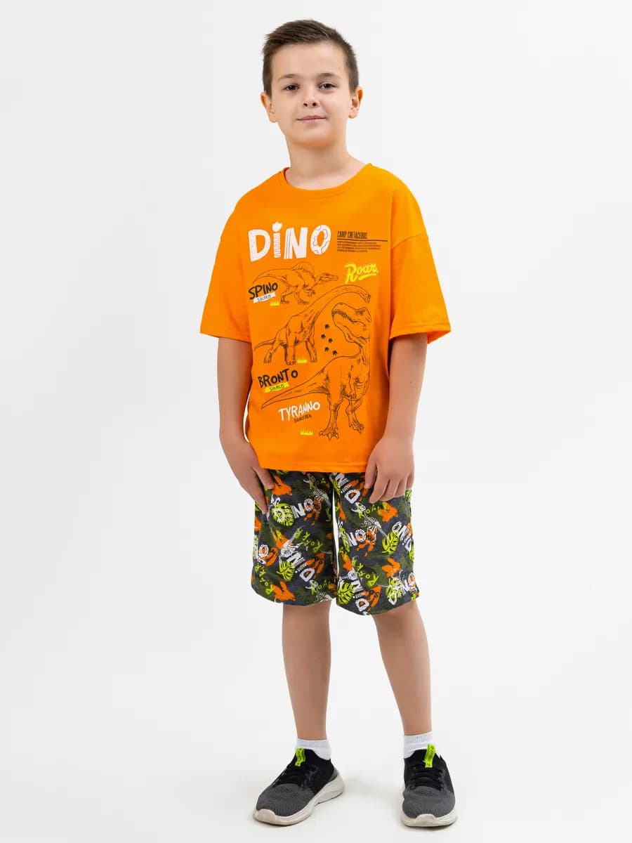 Домашний костюм с шортами трикотажный