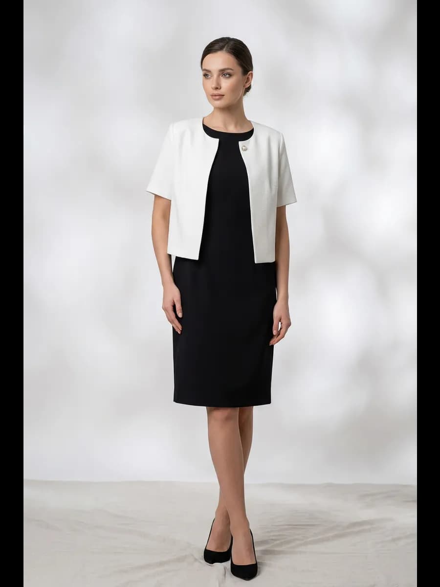 Пиджак классический жакет укороченный