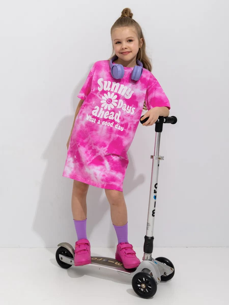 Платье - футболка туника подростковая