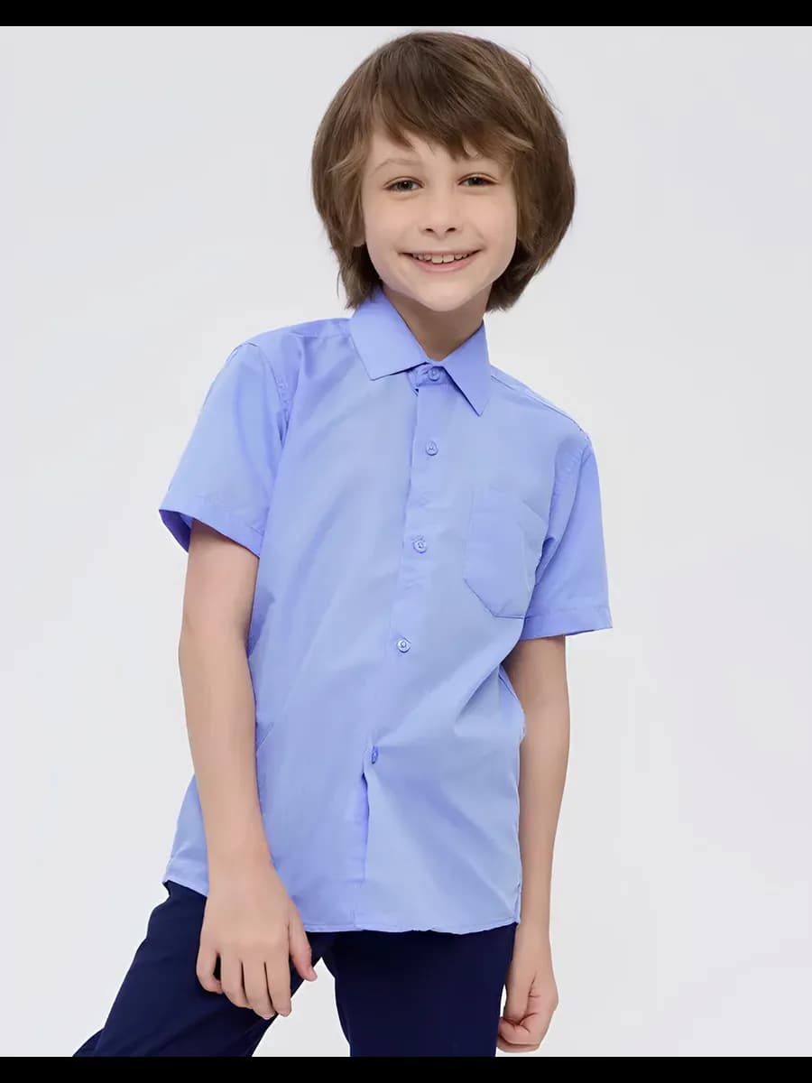 Рубашка с коротким рукавом в школу