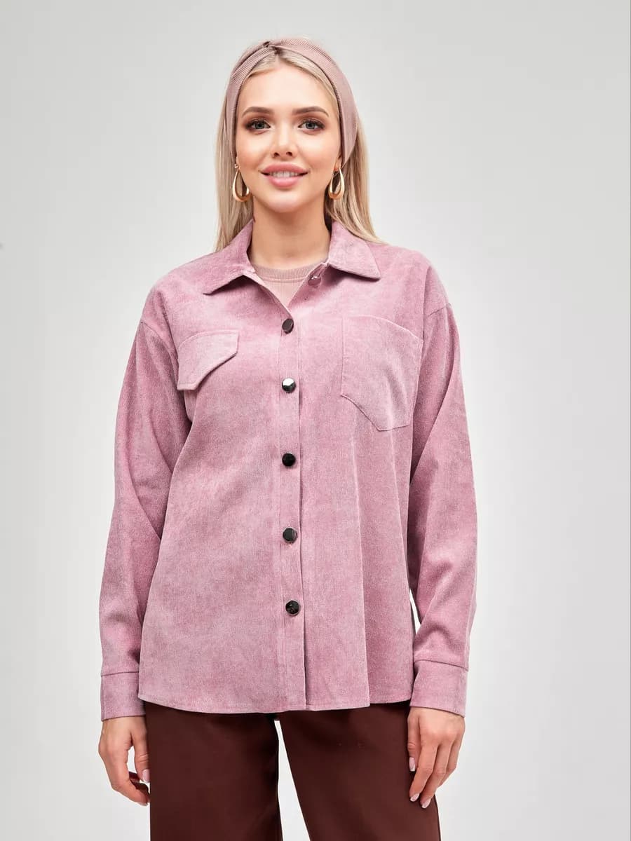 рубашка легкий оверсайз вельветовая