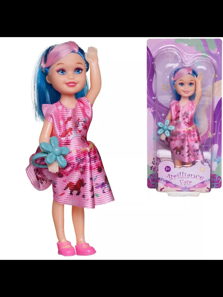 Кукла Brilliance Fair с голубыми волосами 13см