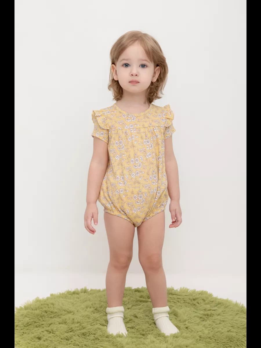 Полукомбинезон песочник из натурального хлопка