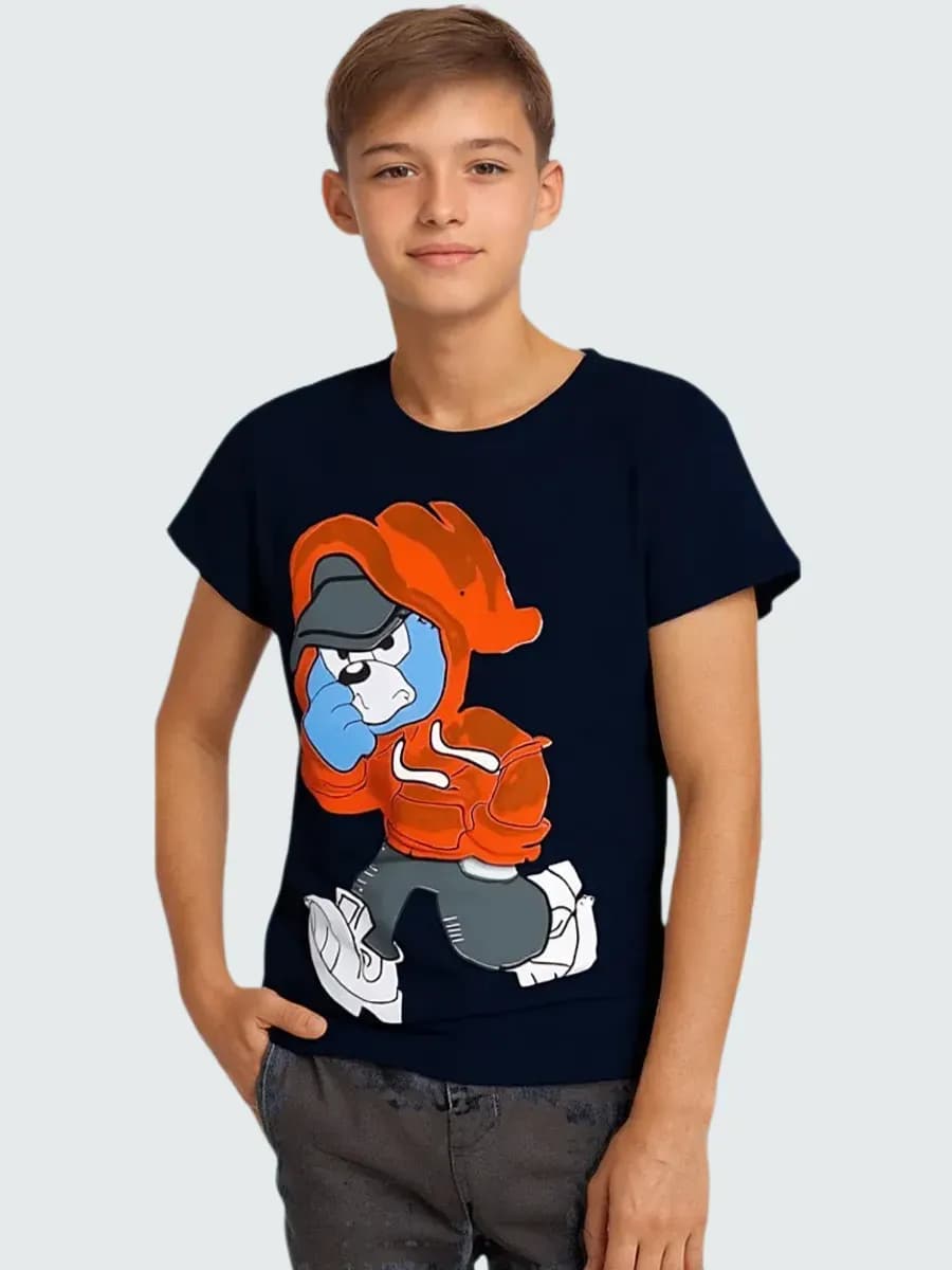 Футболка хлопковая для подростка с принтом