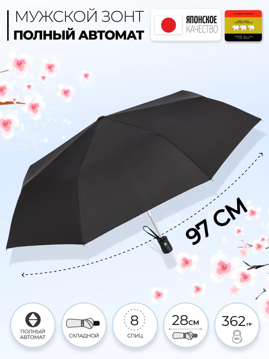 Зонт полный автомат складной антиветер