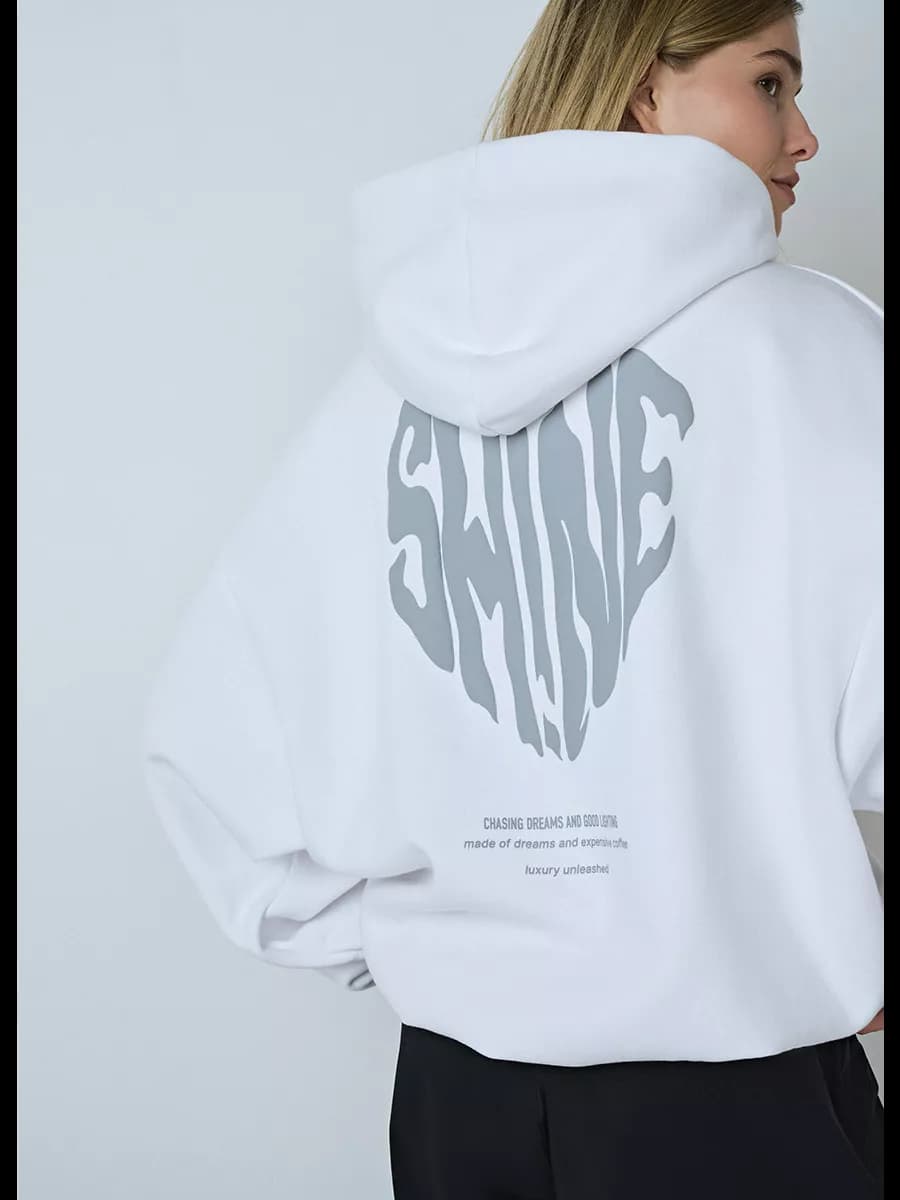 Худи с принтом на спине